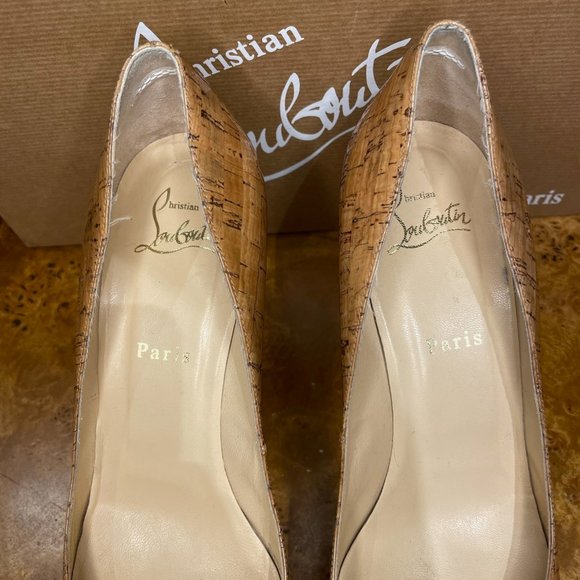 Christian Louboutin cork lucido patent wedge - Picture 5 of 5
